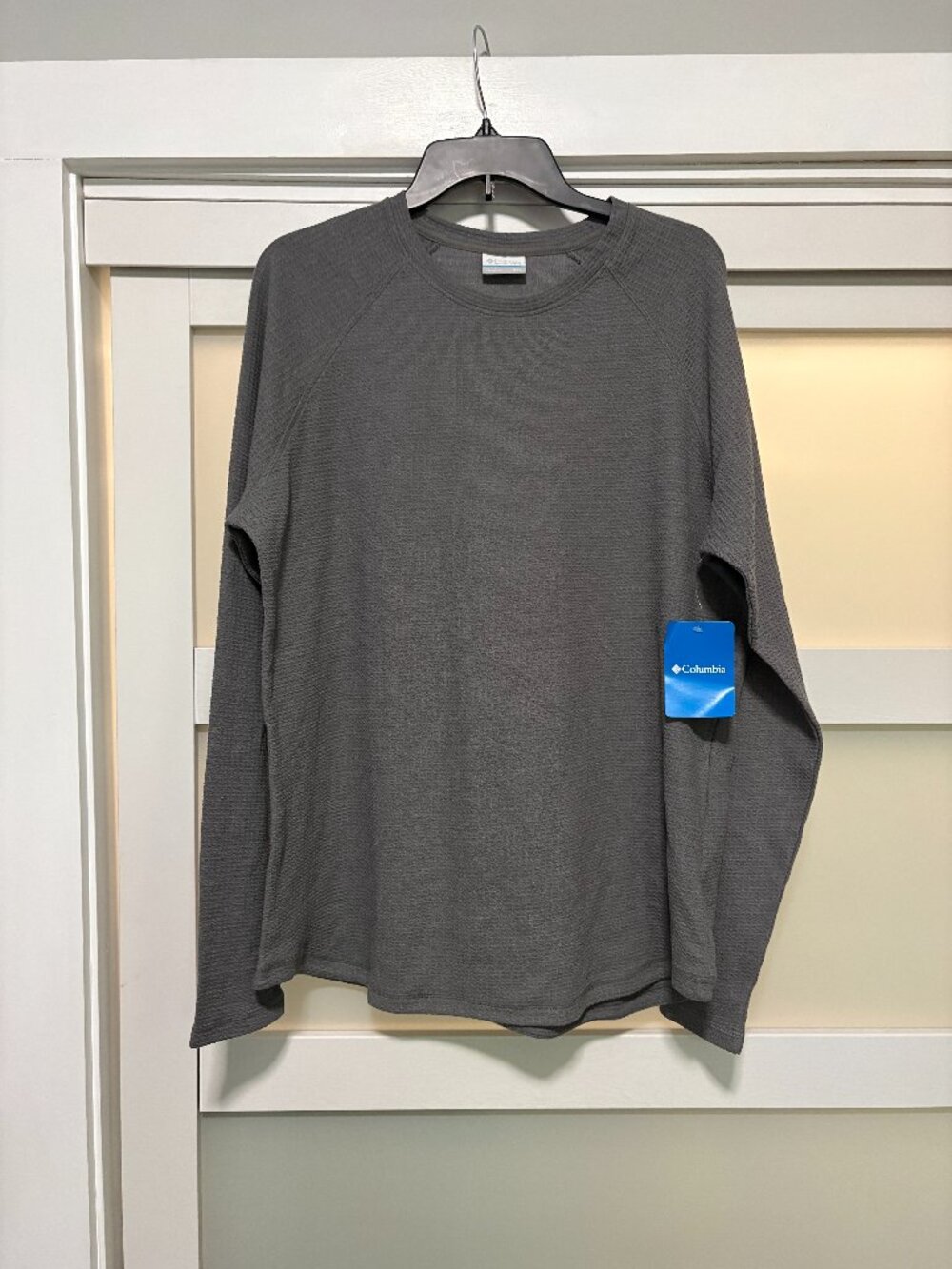 Columbia Holly Springs EXS waffle L/S Gray Waffle Knit Hensley sz XXL NEW NWT